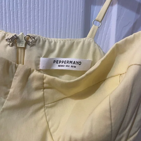 Pepper Mayo Endless Summer Mini Dress - Canary - Picture 3 of 4
